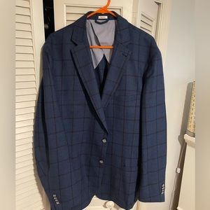 XXL Peter Millar windowpane blazer